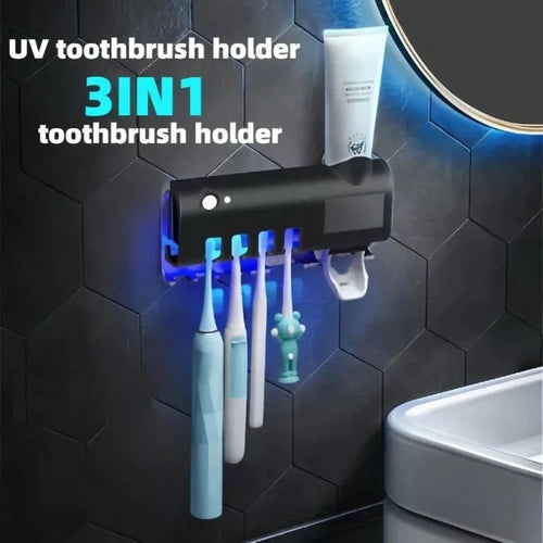 Smart Wall-Mounted Toothbrush Organizer